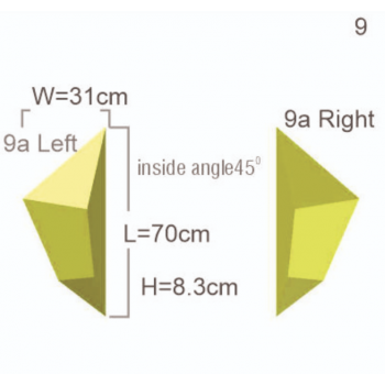 Wing 9 M set (45degrees) (3) - Holds.fr