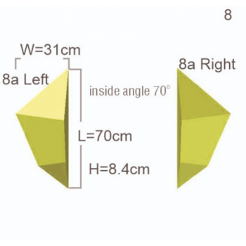 Wing 8 M set (70degrees) (2) - Holds.fr