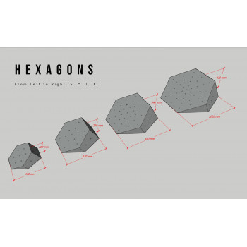 Hexagons L (5) - Holds.fr